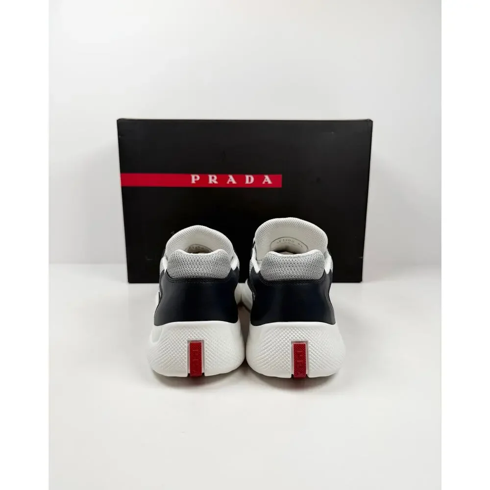 Size 8.5UK/9.5US - Prada Americas Cup Leather Blue NEW